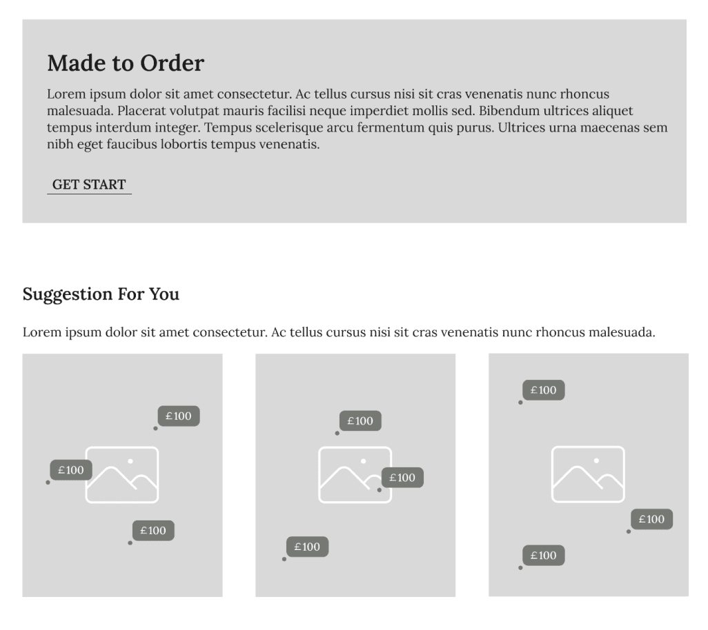 Wireframe - Made to Order
