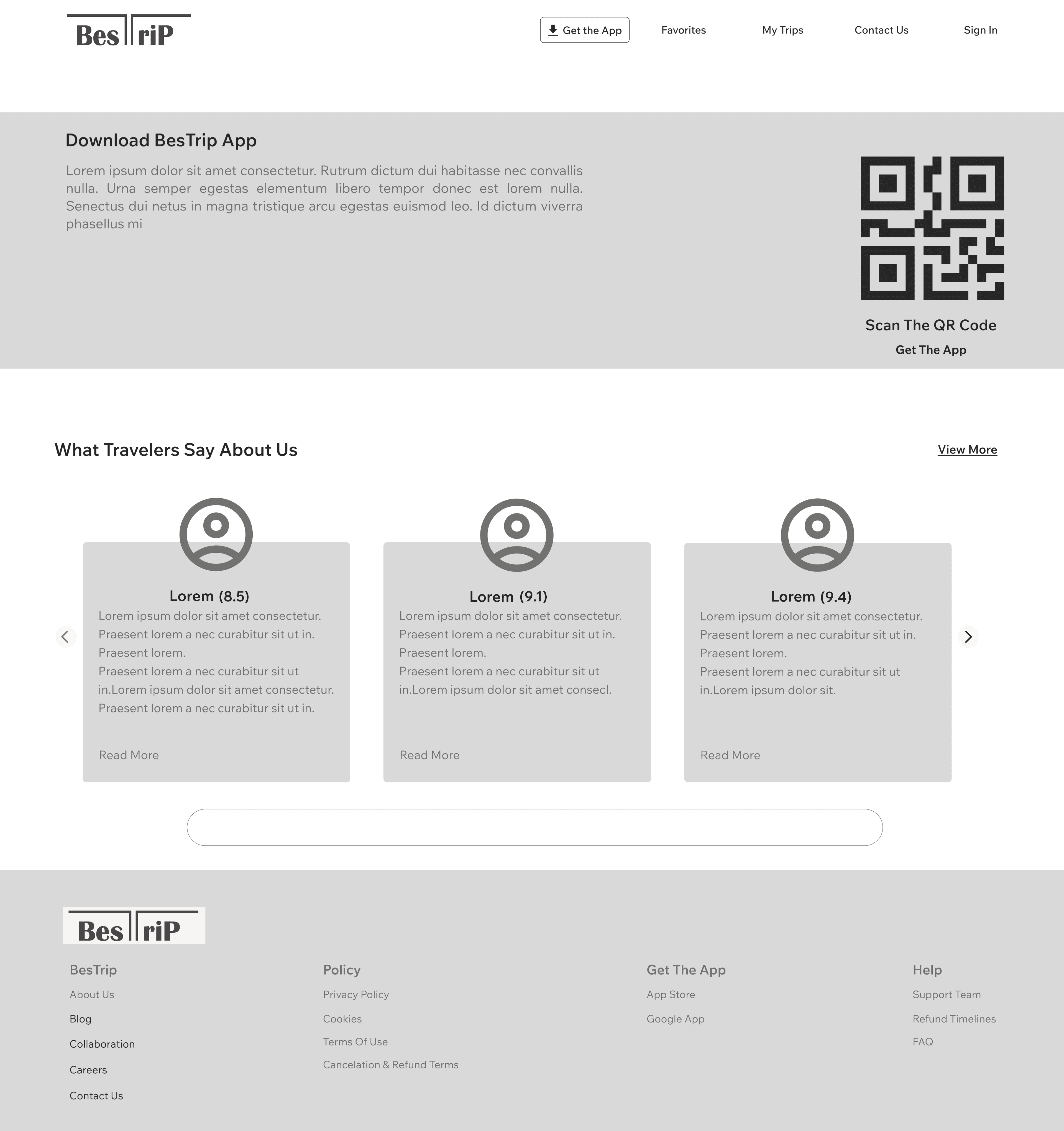 Wireframe - Download App